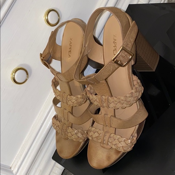 Tan Heeled Sandals - Picture 2 of 3
